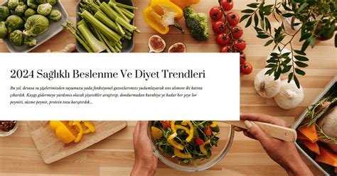 Dünya Beslenme ve Diyet Trendleri