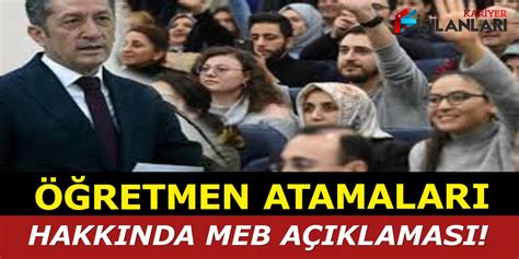 Öğretmen Atamaları: MEB'den Açıklama Geldi